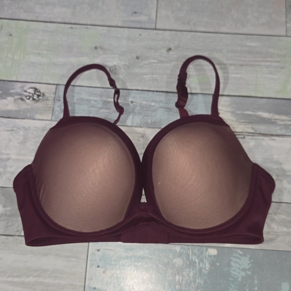Le Mystere Plum Infinite Possibilities Plunge Bra sz 36D